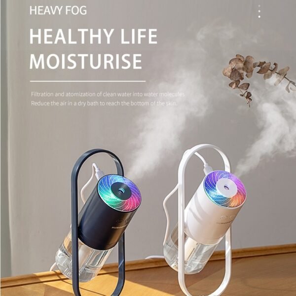 Magic Shadow USB Air Humidifier For Home With Projection, Night Lights Ultrasonic Car Mist Maker, Mini Office Air Purifier